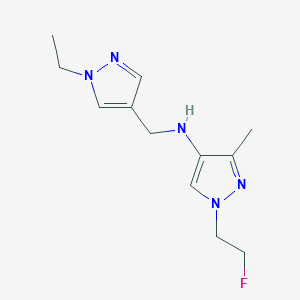 N-[(1-ethyl-1H-pyrazol-4-yl)methyl]-1-(2-fluoroethyl)-3-methyl-1H-pyrazol-4-amine