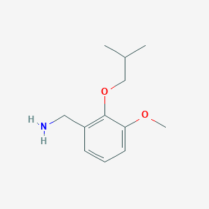 1-[3-Methoxy-2-(2-methylpropoxy)phenyl]methanamine