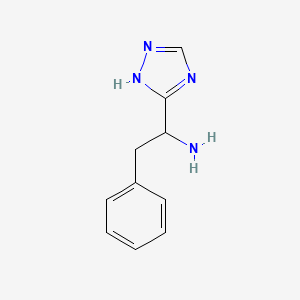 2-phenyl-1-(1H-1,2,4-triazol-5-yl)ethanamine