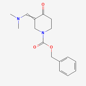 molecular formula C16H20N2O3 B11727662 Benzyl 3-(dimethylaminomethylidene)-4-oxopiperidine-1-carboxylate 