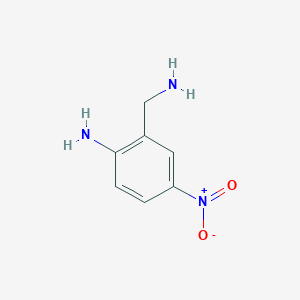 molecular formula C7H9N3O2 B11727699 2-(Aminomethyl)-4-nitroaniline 