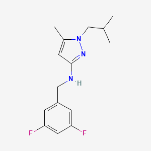 N-[(3,5-difluorophenyl)methyl]-5-methyl-1-(2-methylpropyl)-1H-pyrazol-3-amine