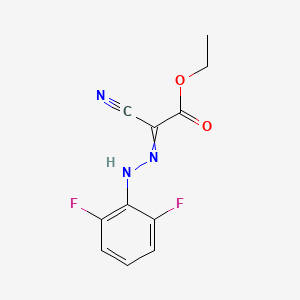 Ethyl cyano[2-(2,6-difluorophenyl)hydrazin-1-ylidene]formate