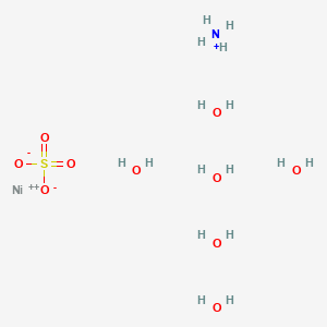 molecular formula H16NNiO10S+ B11727726 Ammonium nickel (II) sulfate hexahydrate 