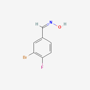 (E)-N-[(3-bromo-4-fluorophenyl)methylidene]hydroxylamine