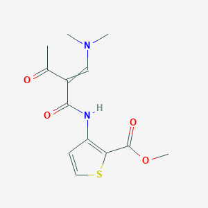 Methyl 3-{2-[(dimethylamino)methylidene]-3-oxobutanamido}thiophene-2-carboxylate