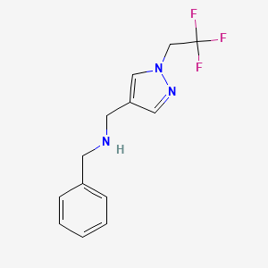 benzyl({[1-(2,2,2-trifluoroethyl)-1H-pyrazol-4-yl]methyl})amine