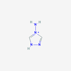 molecular formula C2H5N4+ B11727757 4H-1,2,4-triazol-4-aminium 