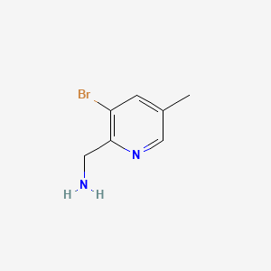 (3-Bromo-5-methyl-2-pyridinyl)methanamine