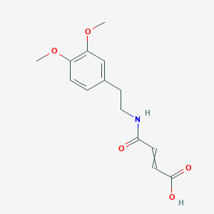 molecular formula C14H17NO5 B11727791 3-{[2-(3,4-Dimethoxyphenyl)ethyl]carbamoyl}prop-2-enoic acid 