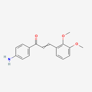 1-(4-aminophenyl)-3-(2,3-dimethoxyphenyl)prop-2-en-1-one