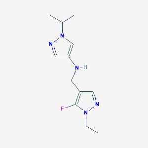 N-[(1-ethyl-5-fluoro-1H-pyrazol-4-yl)methyl]-1-(propan-2-yl)-1H-pyrazol-4-amine