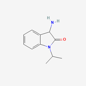 molecular formula C11H14N2O B11727825 3-amino-1-(propan-2-yl)-1,3-dihydro-2H-indol-2-one 