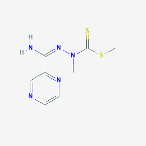 molecular formula C8H11N5S2 B11727846 N-[(Z)-[Amino(pyrazin-2-yl)methylidene]amino]-N-methyl(methylsulfanyl)carbothioamide 