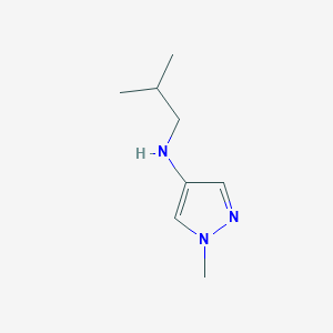 molecular formula C8H15N3 B11727867 1-methyl-N-(2-methylpropyl)-1H-pyrazol-4-amine 