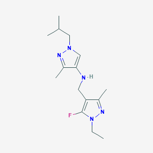 N-[(1-ethyl-5-fluoro-3-methyl-1H-pyrazol-4-yl)methyl]-3-methyl-1-(2-methylpropyl)-1H-pyrazol-4-amine