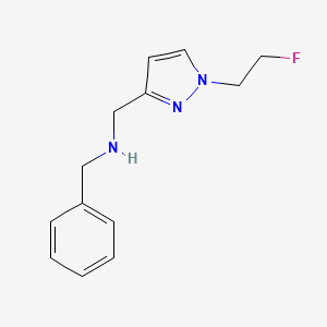 molecular formula C13H16FN3 B11727889 benzyl({[1-(2-fluoroethyl)-1H-pyrazol-3-yl]methyl})amine 