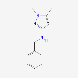 molecular formula C12H15N3 B11727914 N-Benzyl-1,5-dimethyl-1H-pyrazol-3-amine 