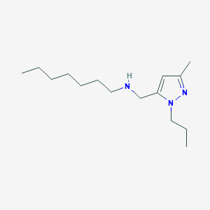 heptyl[(3-methyl-1-propyl-1H-pyrazol-5-yl)methyl]amine