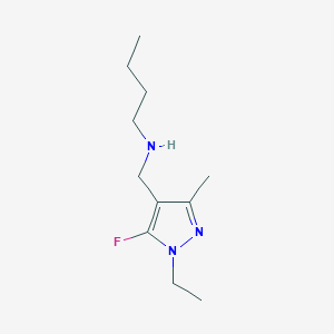 molecular formula C11H20FN3 B11727927 butyl[(1-ethyl-5-fluoro-3-methyl-1H-pyrazol-4-yl)methyl]amine 