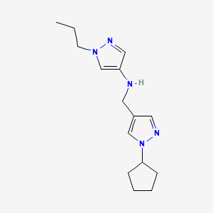 N-[(1-cyclopentyl-1H-pyrazol-4-yl)methyl]-1-propyl-1H-pyrazol-4-amine