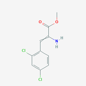 molecular formula C10H9Cl2NO2 B11727942 Methyl 2-amino-3-(2,4-dichlorophenyl)prop-2-enoate CAS No. 1956426-92-8