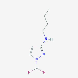 molecular formula C8H13F2N3 B11727945 N-butyl-1-(difluoromethyl)-1H-pyrazol-3-amine 