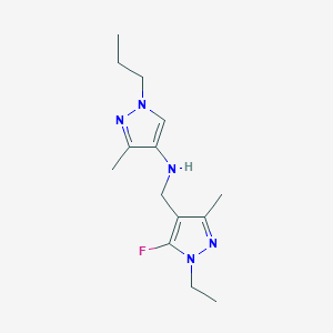 N-[(1-ethyl-5-fluoro-3-methyl-1H-pyrazol-4-yl)methyl]-3-methyl-1-propyl-1H-pyrazol-4-amine