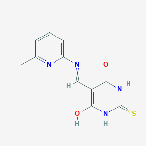 5-{[(6-Methylpyridin-2-yl)amino]methylidene}-2-sulfanylidene-1,3-diazinane-4,6-dione