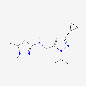 N-{[3-cyclopropyl-1-(propan-2-yl)-1H-pyrazol-5-yl]methyl}-1,5-dimethyl-1H-pyrazol-3-amine