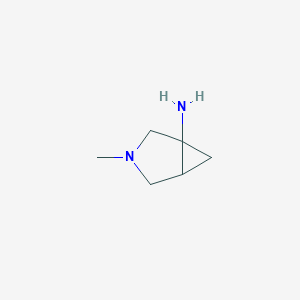 molecular formula C6H12N2 B11728012 3-Methyl-3-azabicyclo[3.1.0]hexan-1-amine CAS No. 791581-94-7