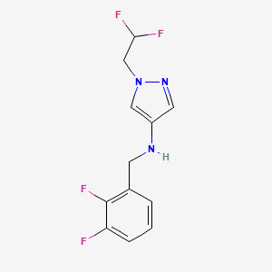 1-(2,2-difluoroethyl)-N-[(2,3-difluorophenyl)methyl]-1H-pyrazol-4-amine