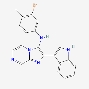 molecular formula C21H16BrN5 B1172802 N-(3-bromo-4-methylphenyl)-2-(1H-indol-3-yl)imidazo[1,2-a]pyrazin-3-amine 