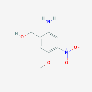 molecular formula C8H10N2O4 B11728023 2-Amino-5-methoxy-4-nitrobenzyl Alcohol 