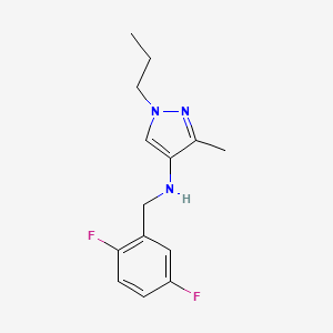 N-[(2,5-difluorophenyl)methyl]-3-methyl-1-propyl-1H-pyrazol-4-amine