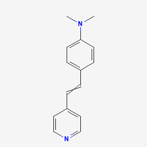 molecular formula C15H16N2 B11728076 n,n-Dimethyl-4-[2-(pyridin-4-yl)ethenyl]aniline 