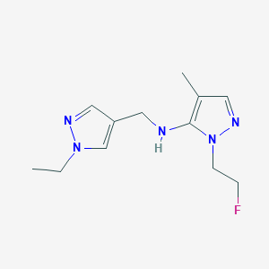 N-[(1-ethyl-1H-pyrazol-4-yl)methyl]-1-(2-fluoroethyl)-4-methyl-1H-pyrazol-5-amine