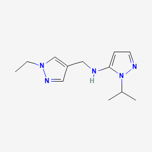 N-[(1-ethyl-1H-pyrazol-4-yl)methyl]-1-(propan-2-yl)-1H-pyrazol-5-amine