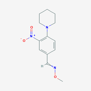 Methoxy({[3-nitro-4-(piperidin-1-yl)phenyl]methylidene})amine