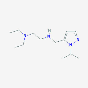 molecular formula C13H26N4 B11728112 [2-(diethylamino)ethyl]({[1-(propan-2-yl)-1H-pyrazol-5-yl]methyl})amine 