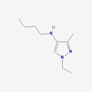 molecular formula C10H19N3 B11728117 N-butyl-1-ethyl-3-methyl-1H-pyrazol-4-amine 