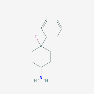 4-Fluoro-4-phenylcyclohexan-1-amine