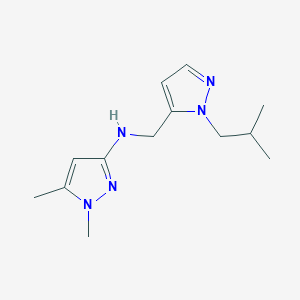 1,5-dimethyl-N-{[1-(2-methylpropyl)-1H-pyrazol-5-yl]methyl}-1H-pyrazol-3-amine