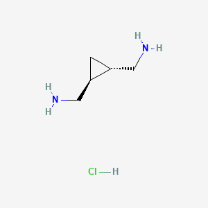 1-[(1S,2S)-2-(aminomethyl)cyclopropyl]methanamine hydrochloride