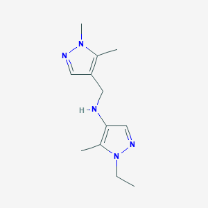 N-[(1,5-dimethyl-1H-pyrazol-4-yl)methyl]-1-ethyl-5-methyl-1H-pyrazol-4-amine