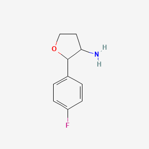 2-(4-Fluorophenyl)tetrahydrofuran-3-amine