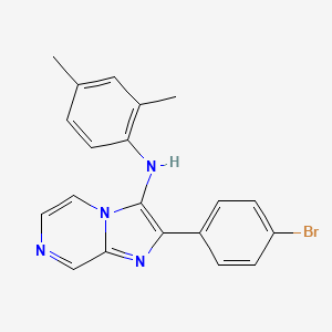 molecular formula C20H17BrN4 B1172826 2-(4-bromophenyl)-N-(2,4-dimethylphenyl)imidazo[1,2-a]pyrazin-3-amine 