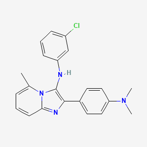 N-(3-chlorophenyl)-2-[4-(dimethylamino)phenyl]-5-methylimidazo[1,2-a]pyridin-3-amine