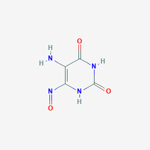 molecular formula C4H4N4O3 B11728294 5-Amino-6-nitrosopyrimidine-2,4(1h,3h)-dione 