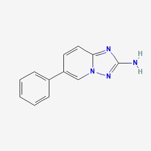 molecular formula C12H10N4 B11728300 6-Phenyl-[1,2,4]triazolo[1,5-a]pyridin-2-amine 